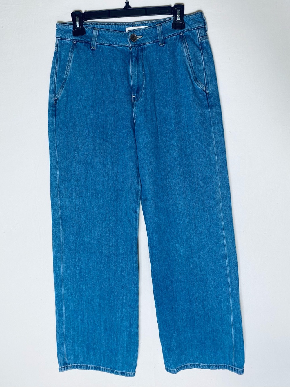 Mavi Miracle High Rise Wide Leg Med Wash Jeans 32 Stretch Comfort